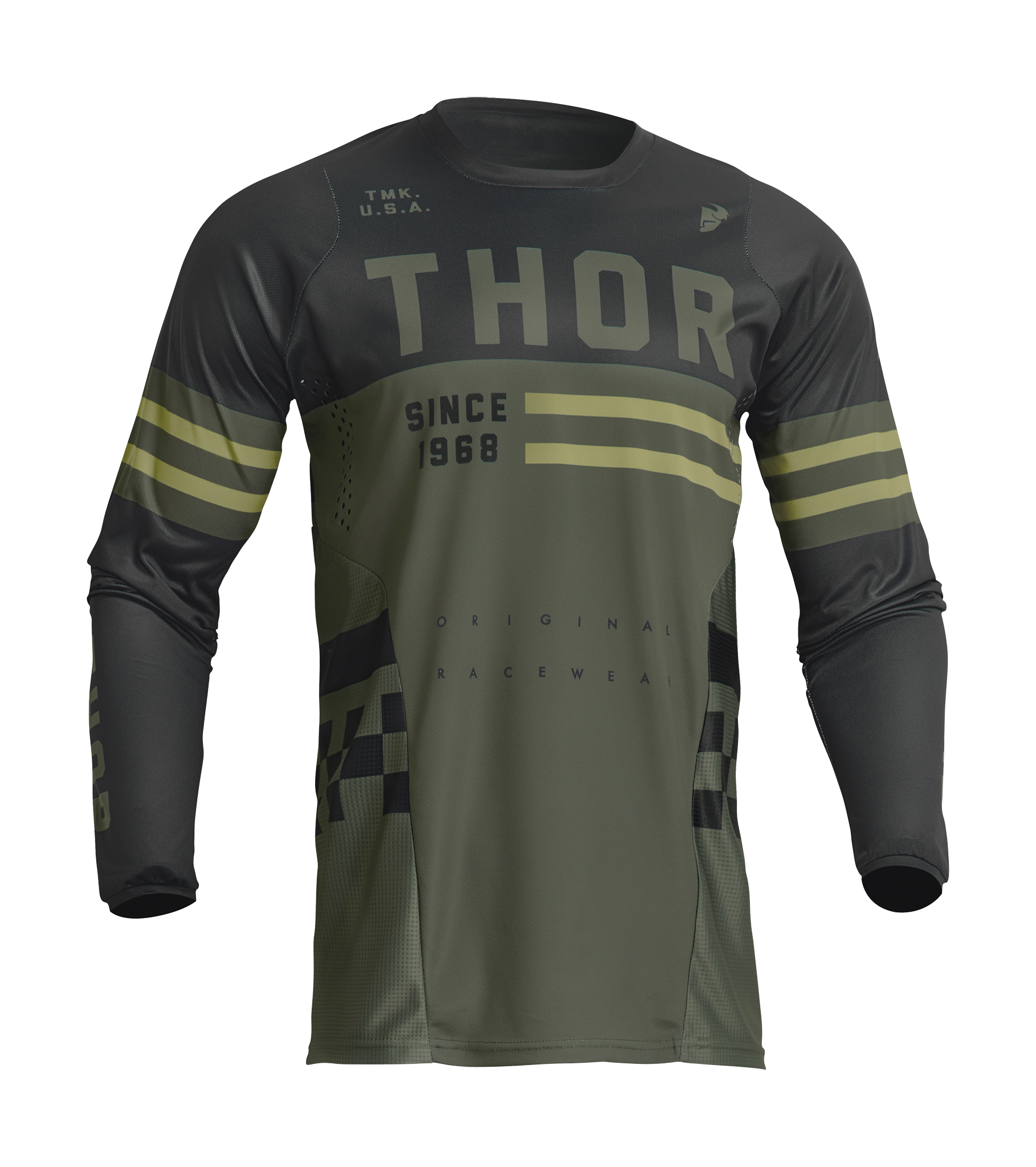 Thor Kinder Cross Shirt Pulse Combat - Army / Zwart
