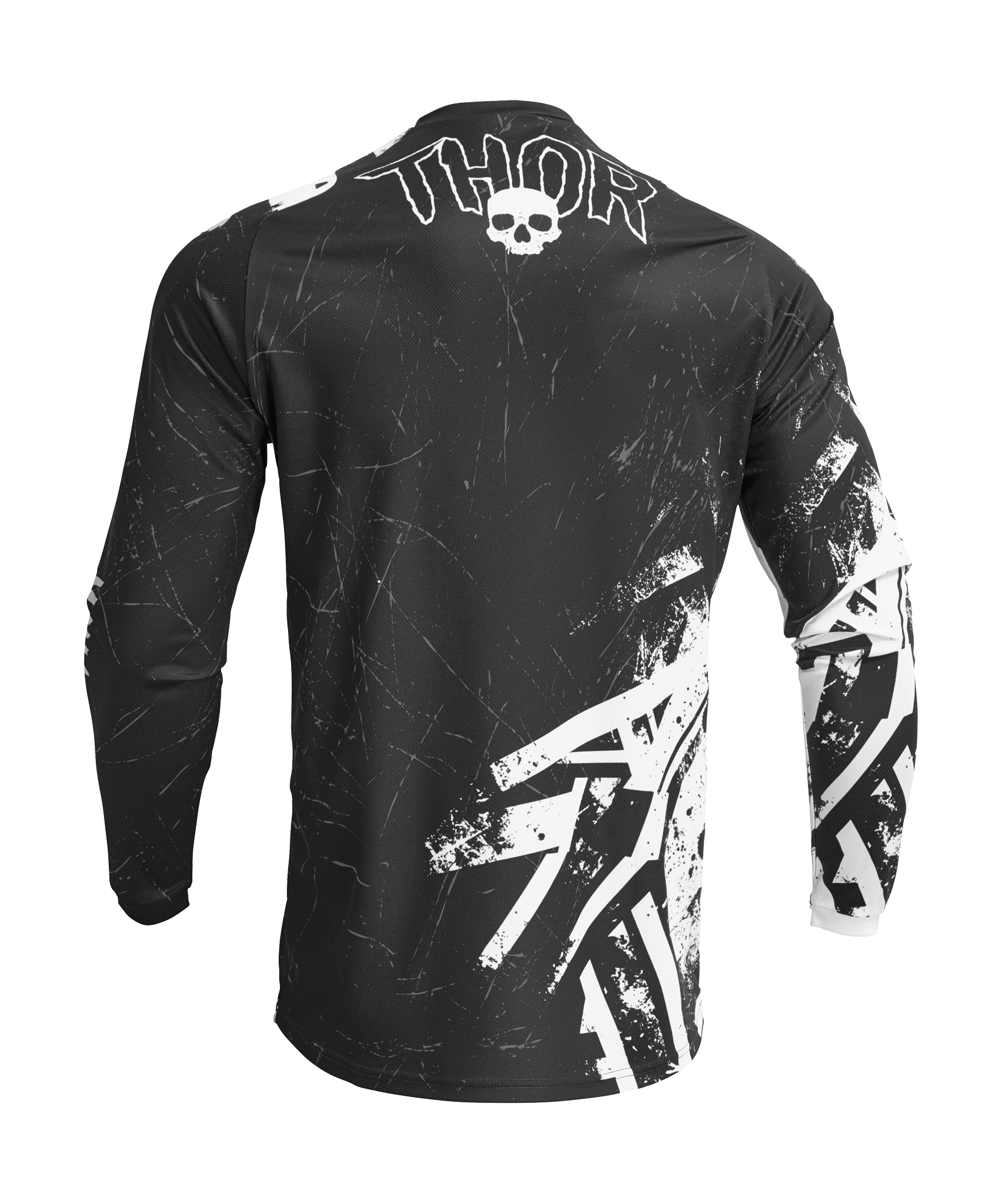 Thor Kinder Cross Shirt Sector Gnar - Zwart / Wit