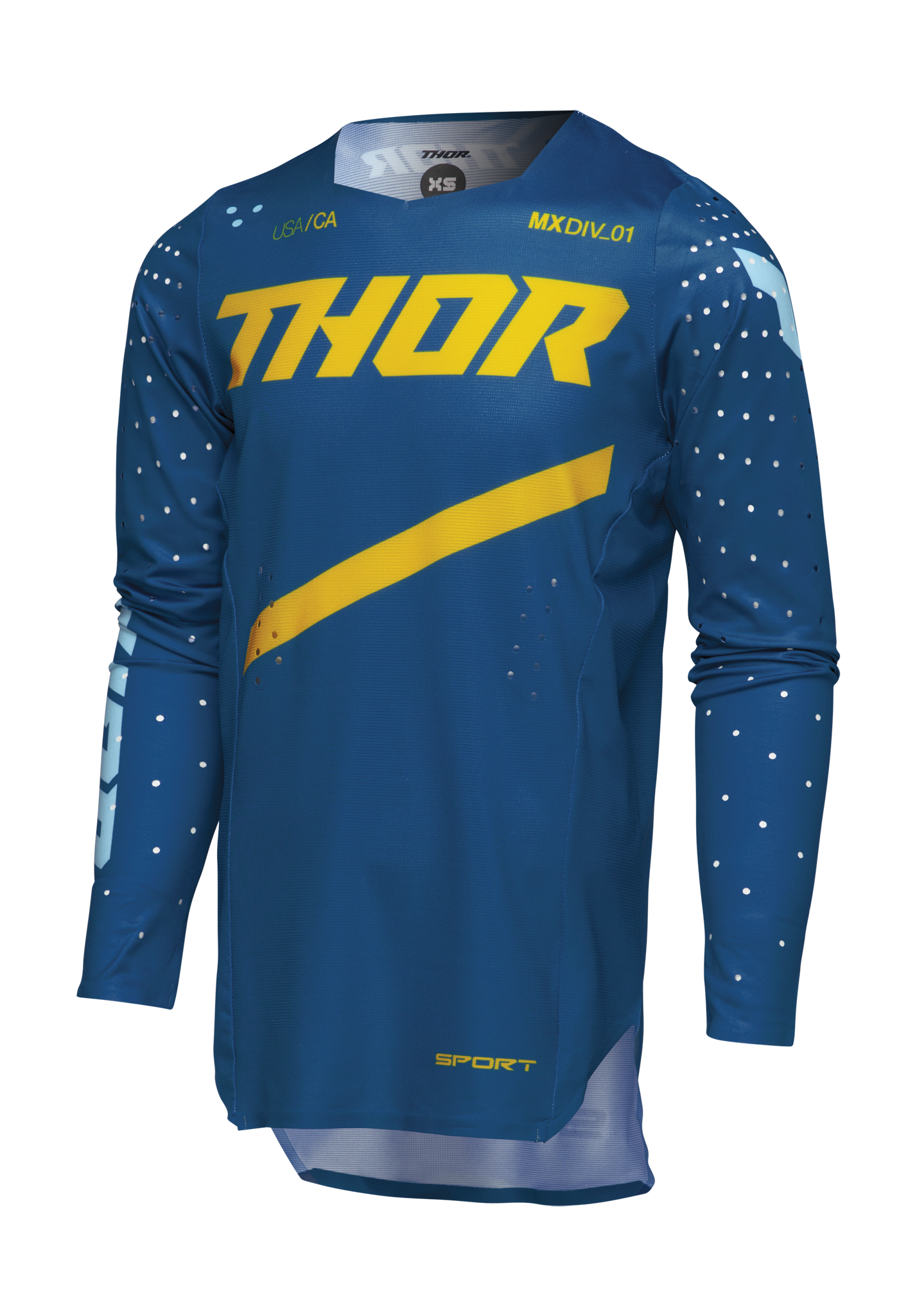 Thor Kinder Cross Shirt Sportmode Brave - Blauw