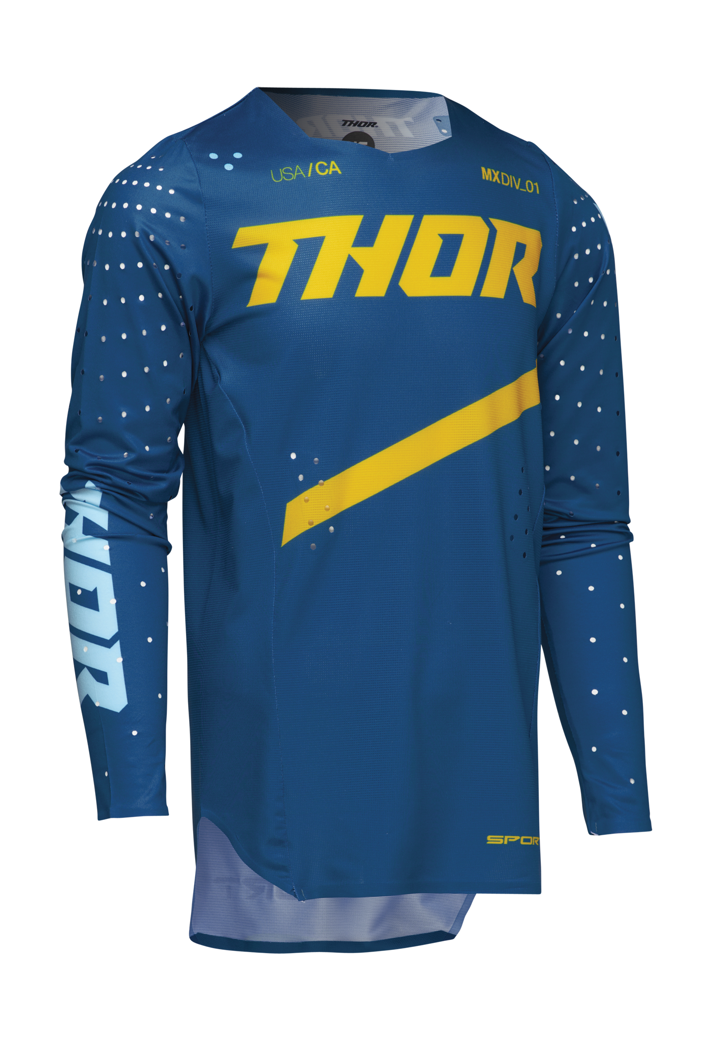 Thor Kinder Cross Shirt Sportmode Brave - Blauw