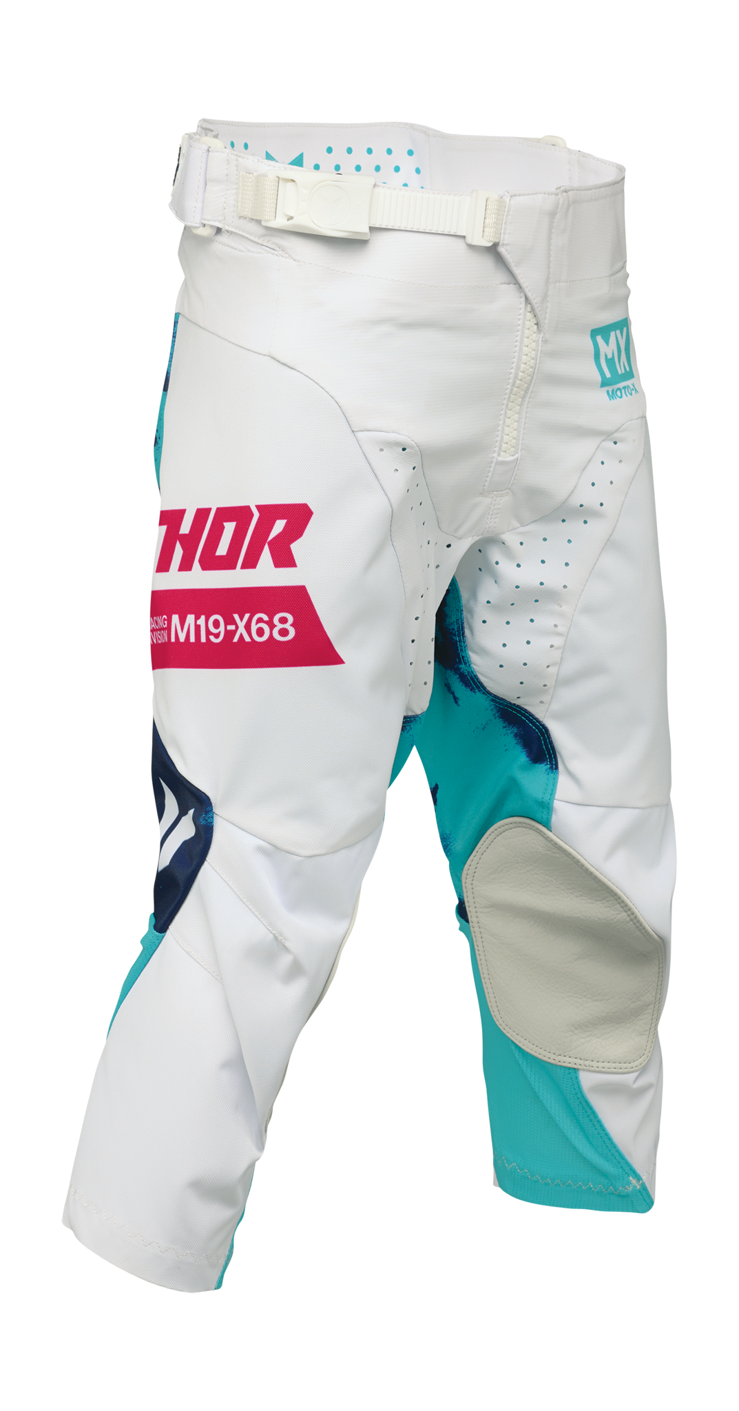 Thor Kinder Crossbroek 2026 Launchmode Bleach - Wit / Aqua