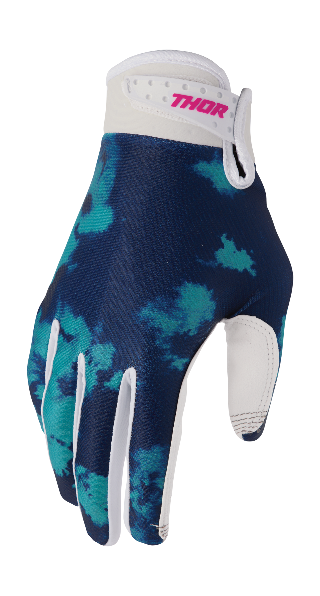 Thor Kinder Crosshandschoenen 2026 Launchmode Bleach - Wit / Aqua