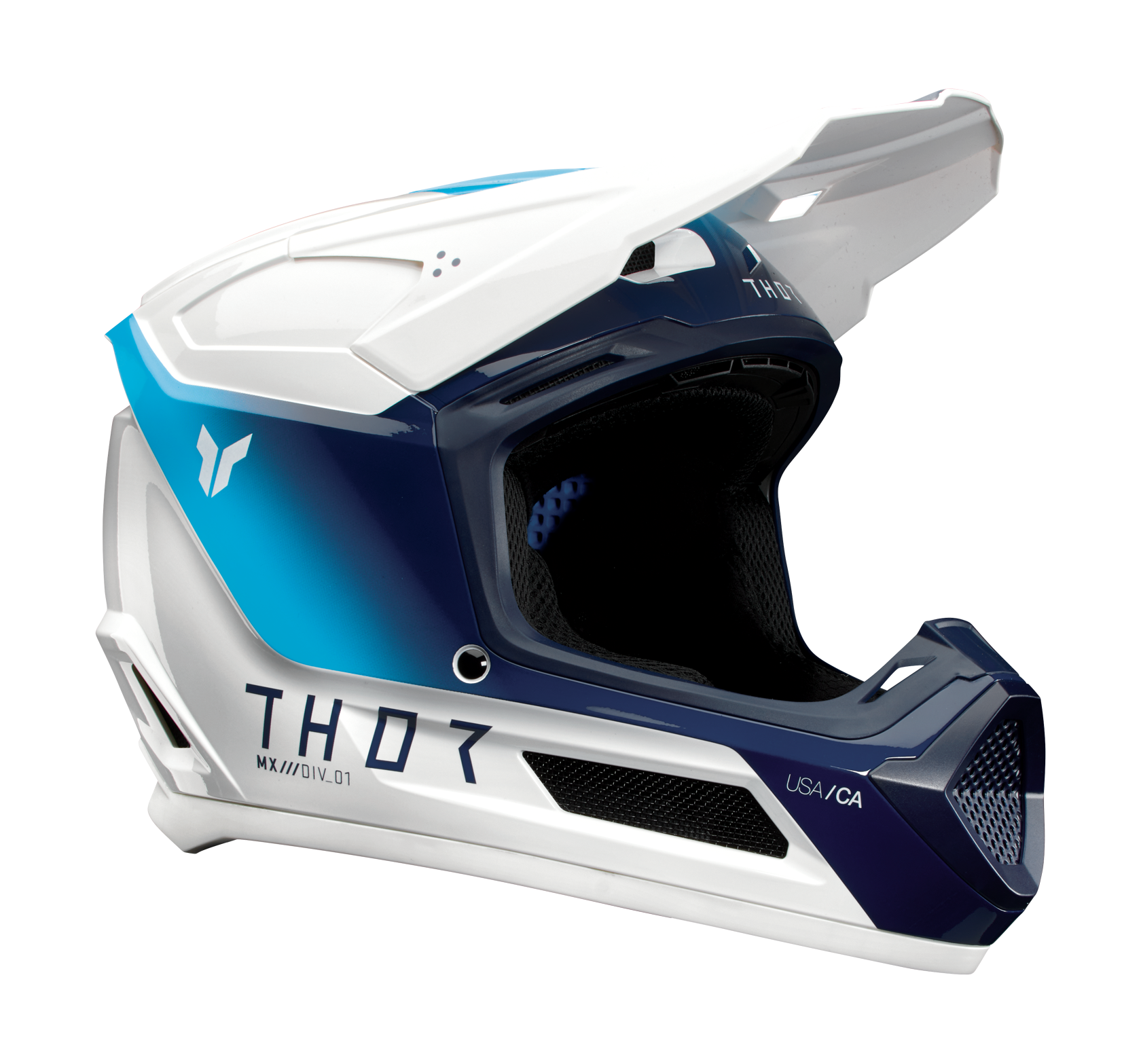 Thor Kinder Crosshelm Fleet Storm - Wit / Navy