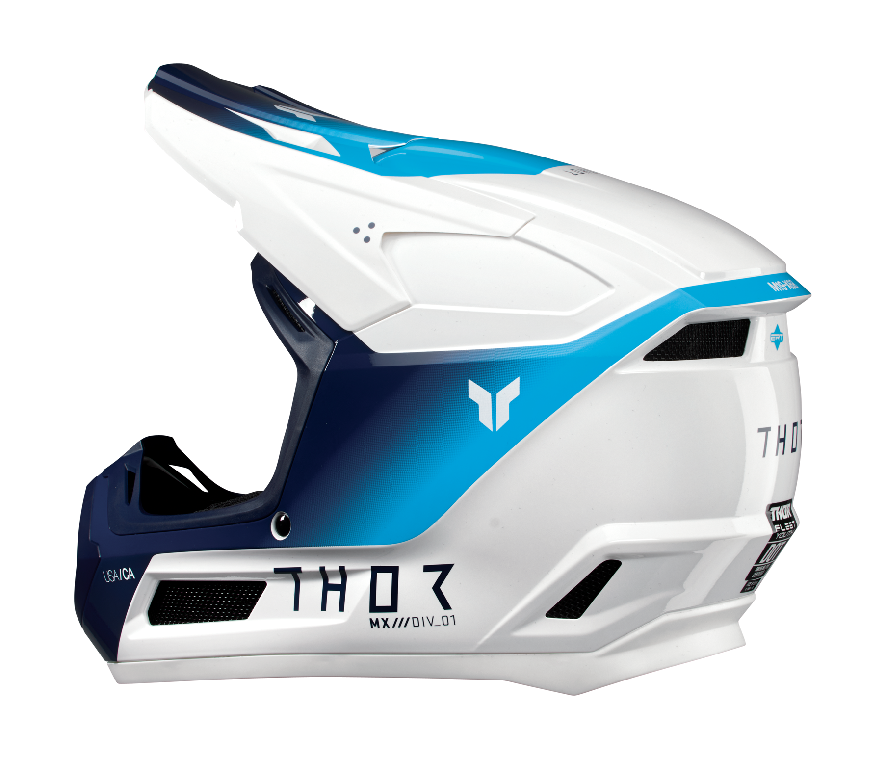Thor Kinder Crosshelm Fleet Storm - Wit / Navy