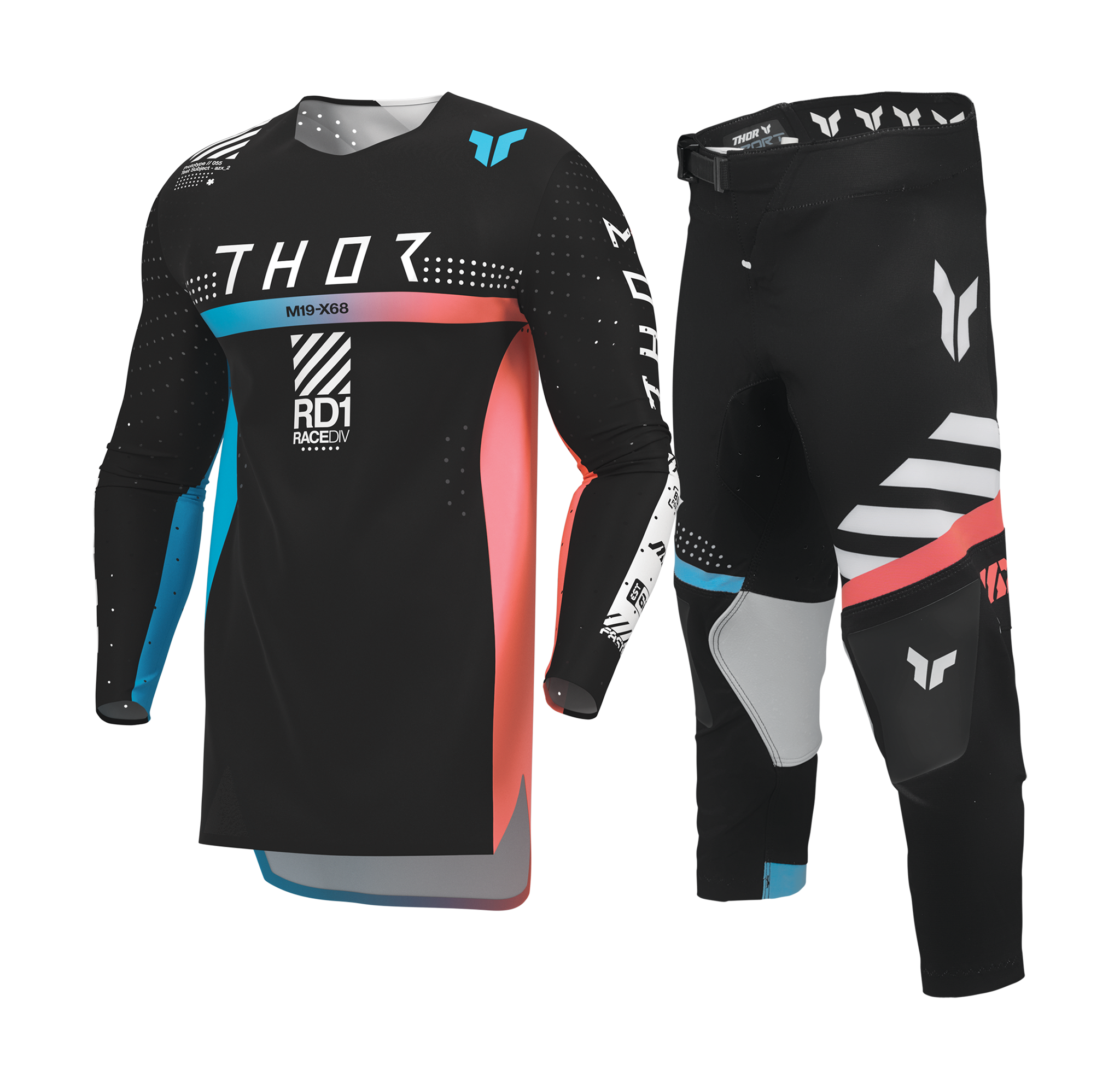 Thor Kinder Crosskleding 2026 Sportmode Synth - Zwart