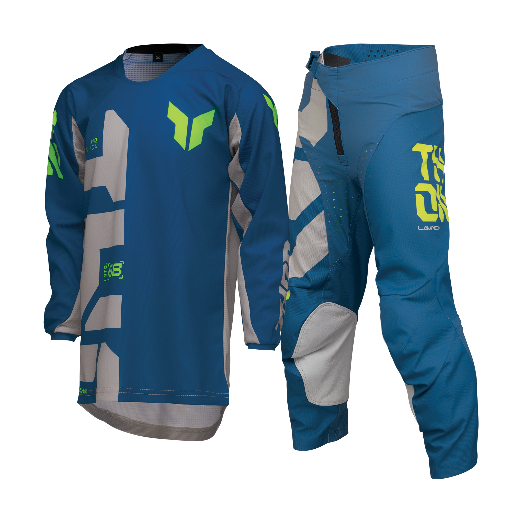 Thor Kinder Crosskleding Launchmode Forge - Blauw
