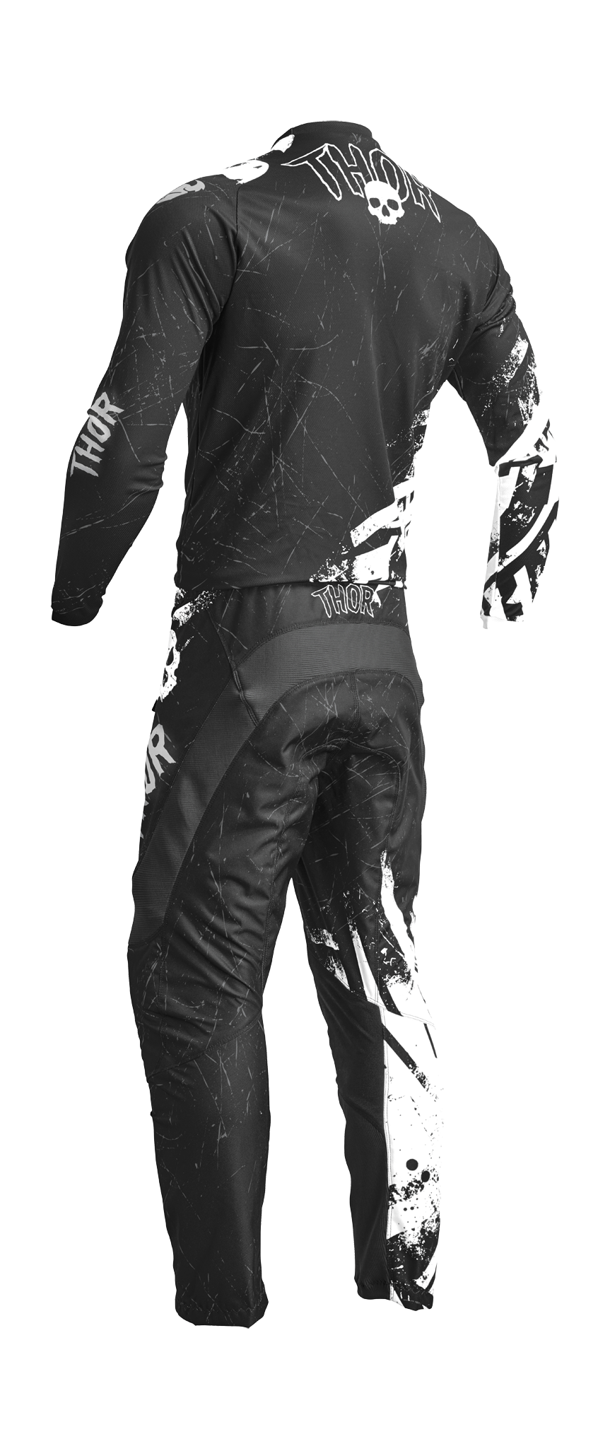 Thor Kinder Crosskleding Sector Gnar - Zwart / Wit