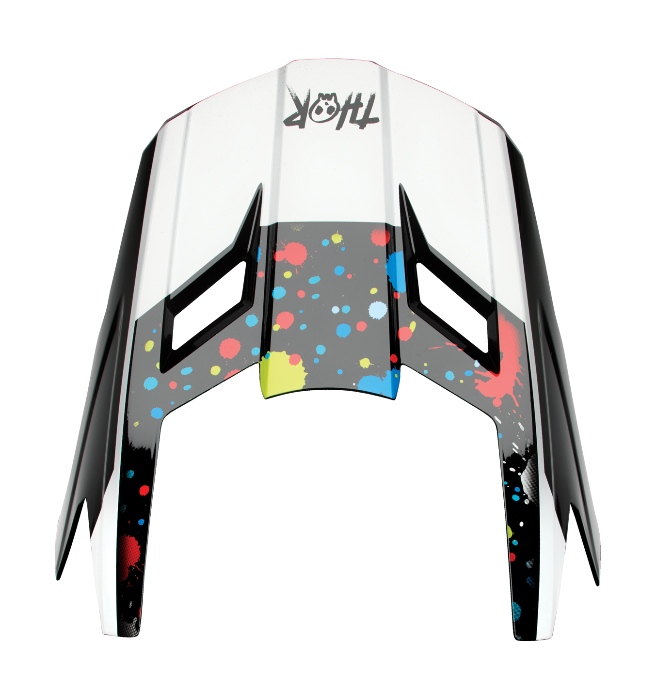 Thor Kinder Helmklep Fleet Splat - Zwart