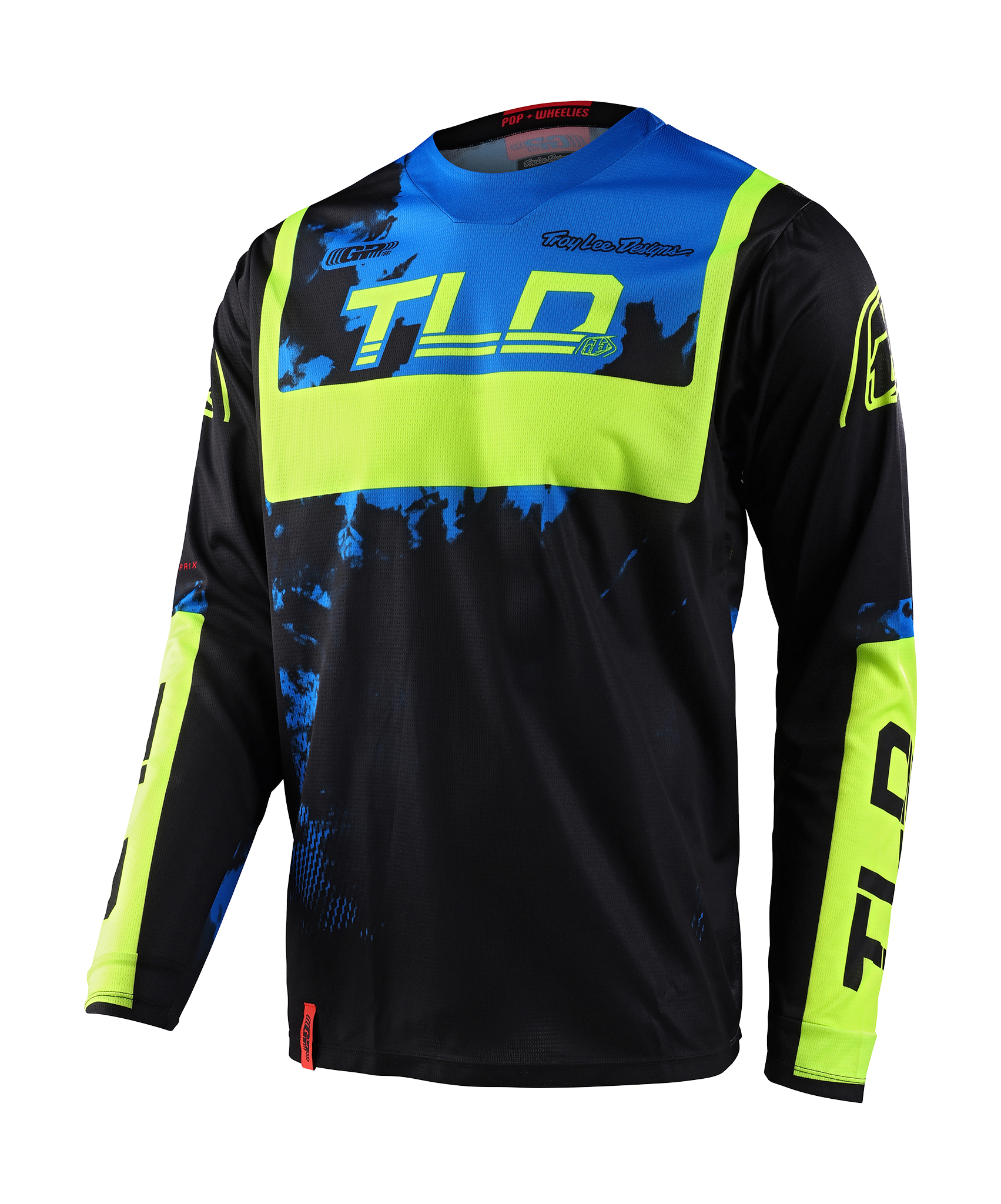 Troy Lee Designs Cross Shirt GP Astro - Zwart / Geel