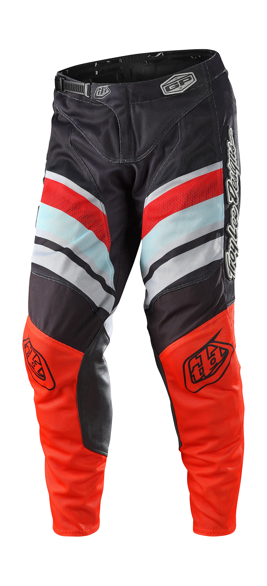 Troy Lee Designs Crossbroek GP Air Warped - Charcoal / Oranje