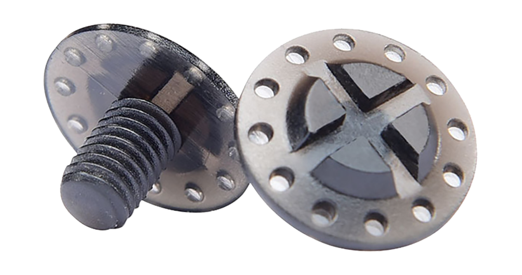 Troy Lee Designs Helmklep Schroeven SE4 - Zwart - 2 Stuks