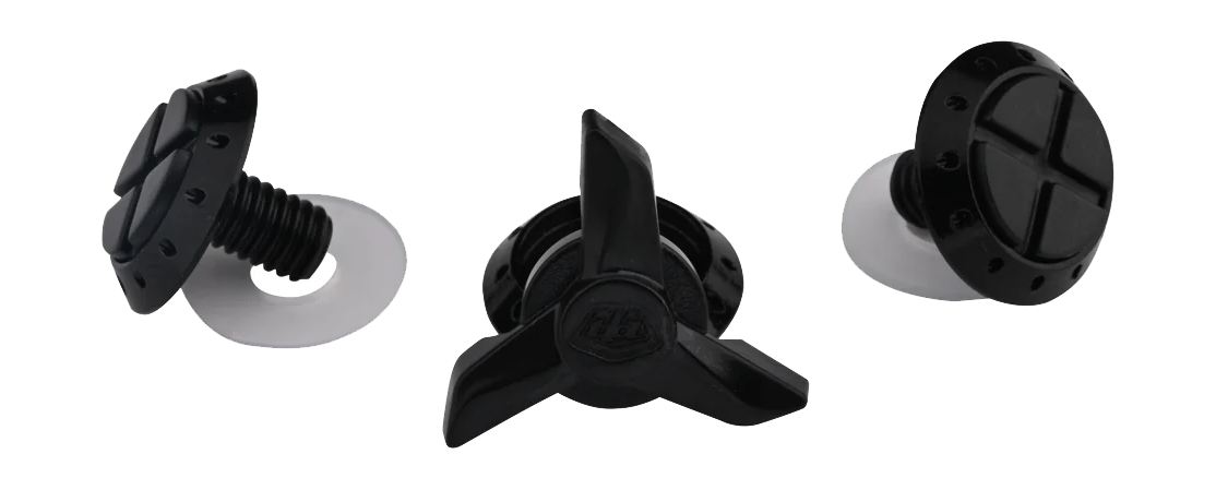 Troy Lee Designs Helmklep Schroeven SE5 - Zwart - Set