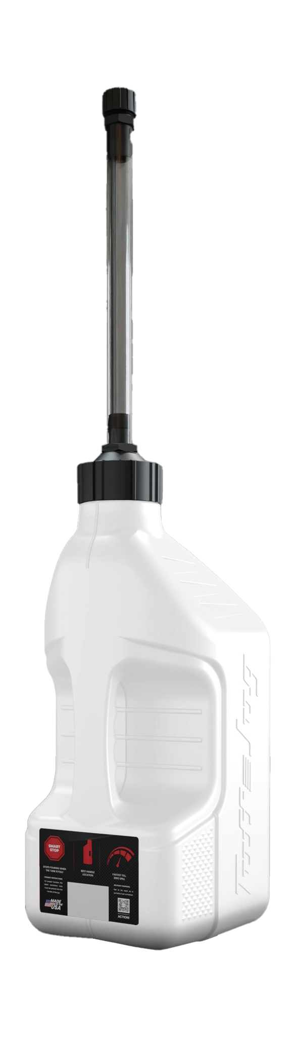 Tuff Jug Benzinekan Gen 3 Flexibele Slang met Auto-Stop - Wit / Zwart - 10 L