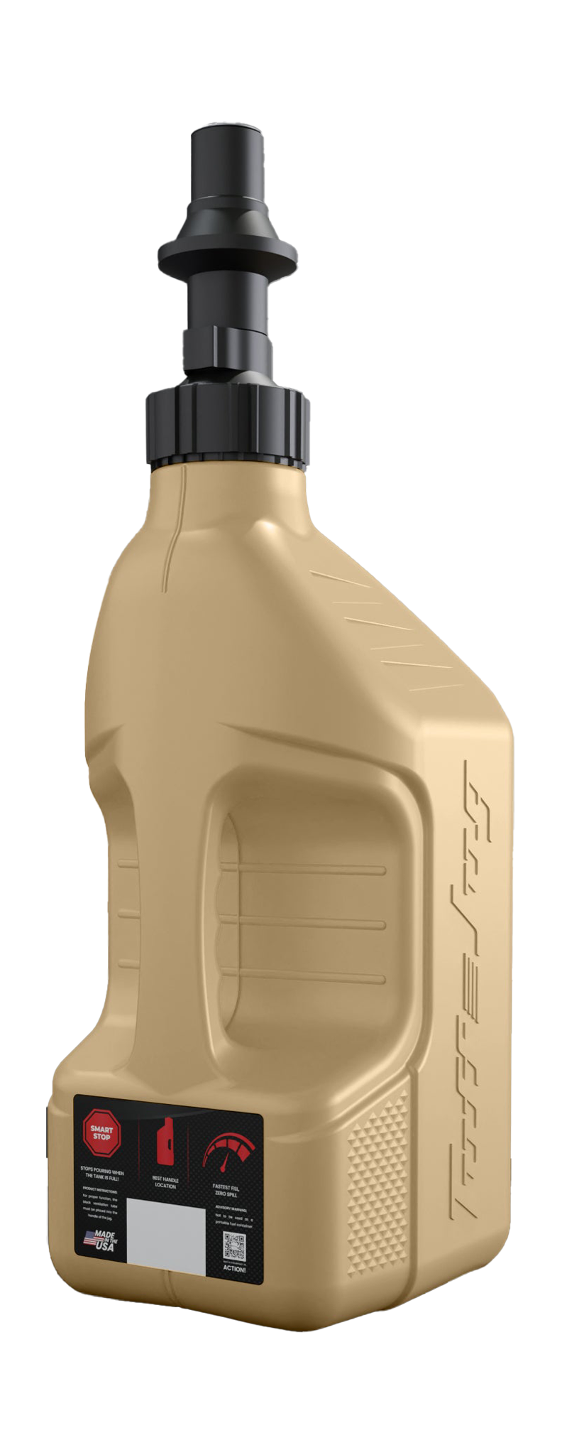 Tuff Jug Benzinekan Gen 3 Snelvuldop - Desert Tan / Zwart - 10 L
