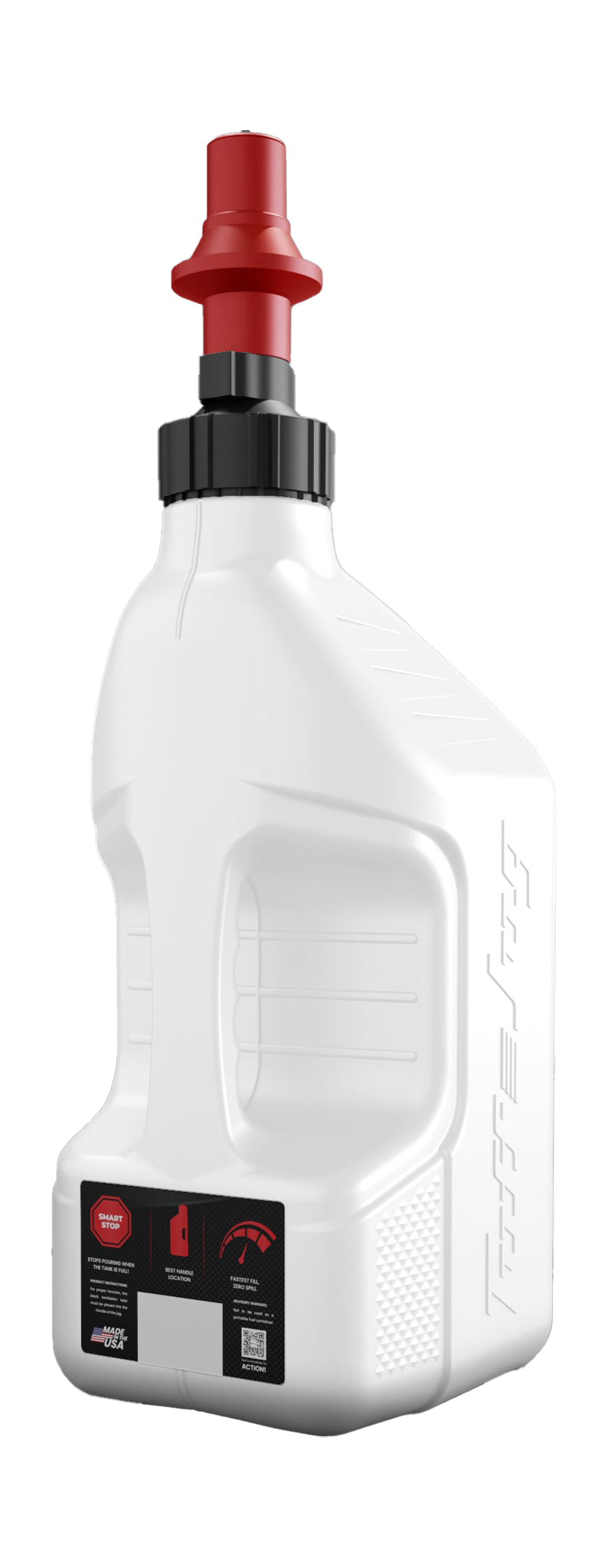 Tuff Jug Benzinekan Gen 3 Snelvuldop - Wit / Rood - 10 L