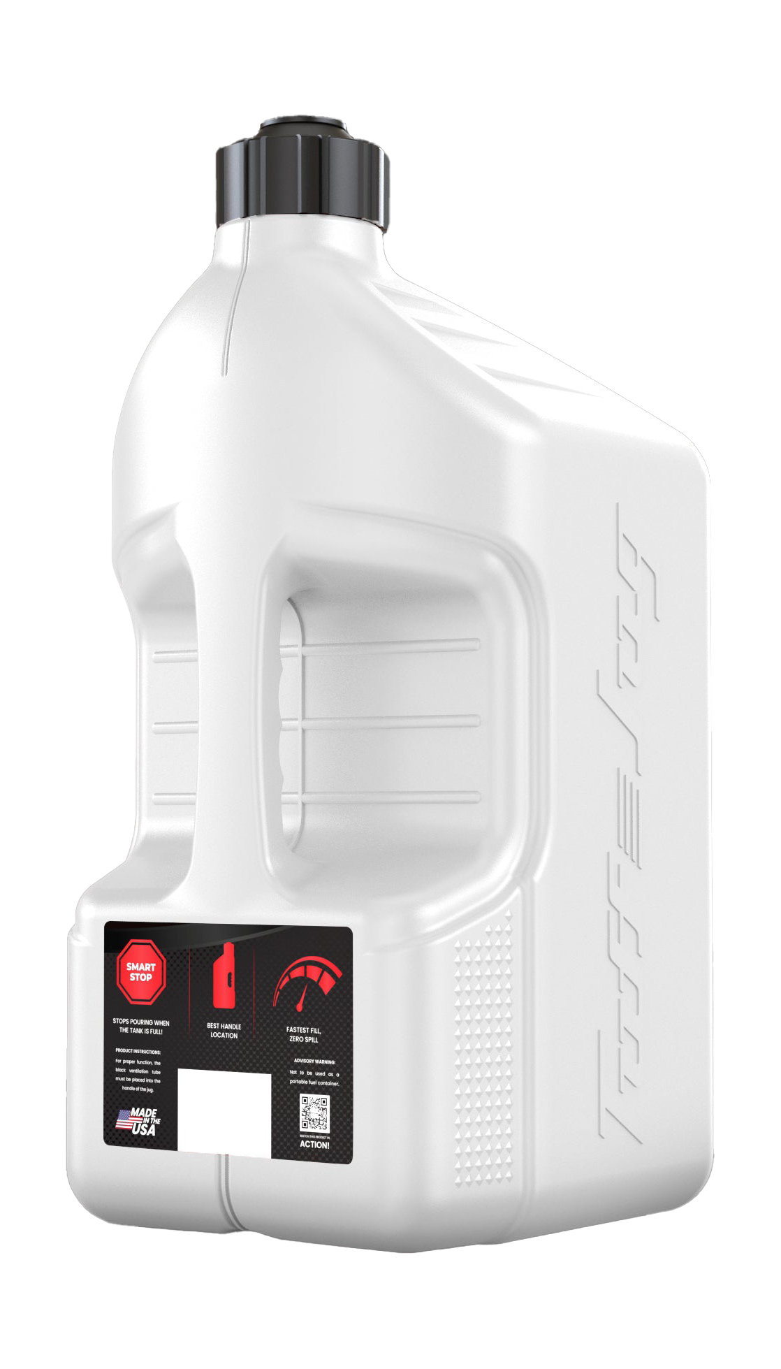 Tuff Jug Benzinekan Gen 3 Standaard Dop &amp; Center Plug - Wit / Zwart - 20 L