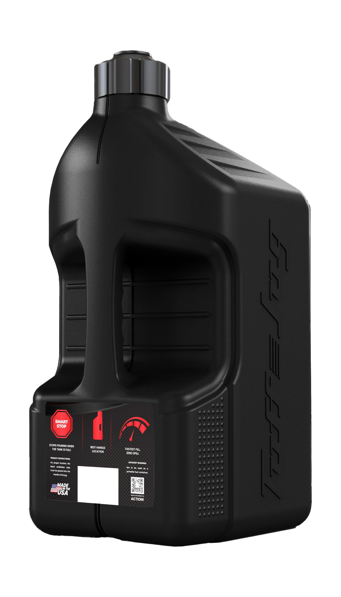 Tuff Jug Benzinekan Gen 3 Standaard Dop &amp; Center Plug - Zwart / Zwart - 20 L