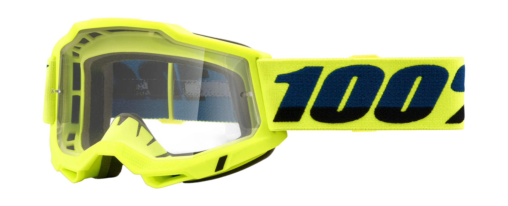 100% Crossbril Accuri 2 Fluo Yellow - Clear Lens