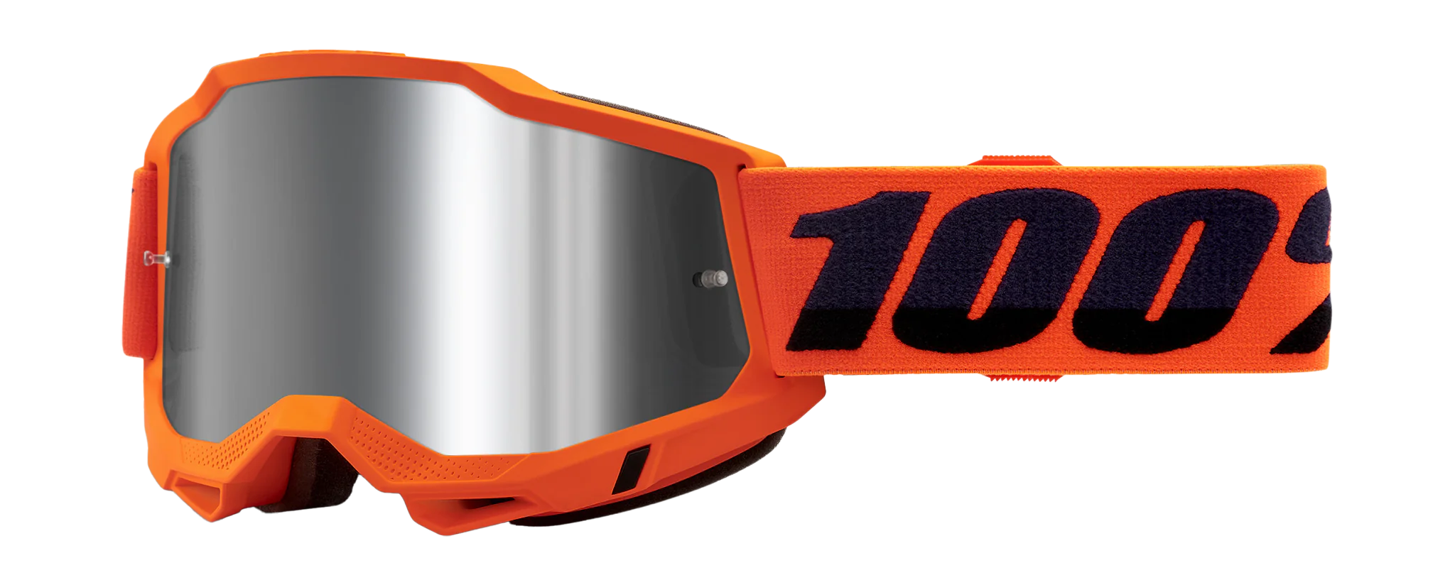 100% Crossbril Accuri 2 Neon Orange - Spiegel Zilver Lens