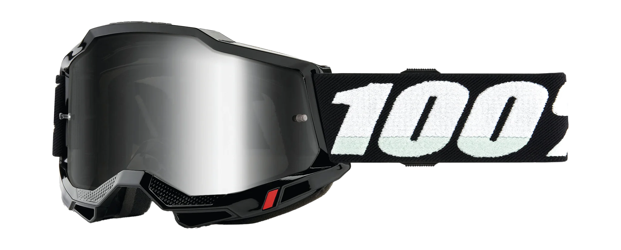 100% Crossbril Accuri 2 SP22 Black - Spiegel Zilver Lens