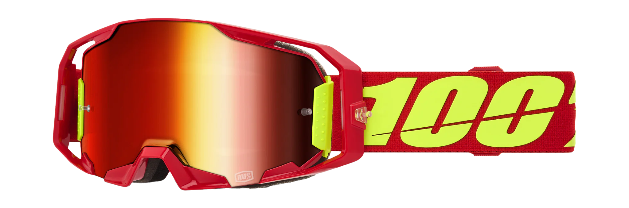 100% Crossbril ARmatic Red - Spiegel Rood Lens