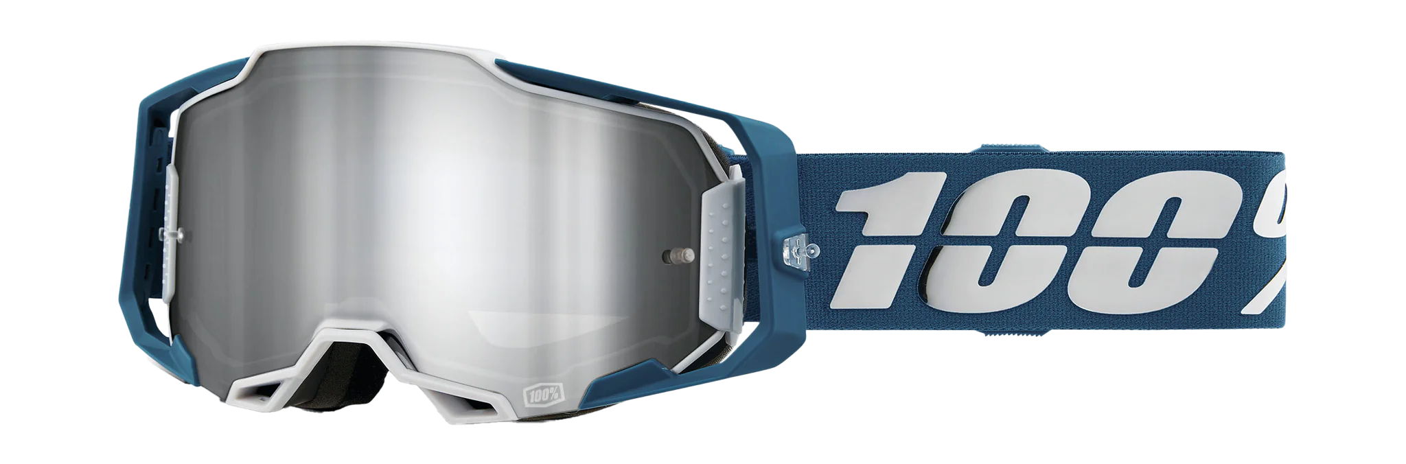 100% Crossbril Armega Albar - Spiegel Zilver Flash Lens
