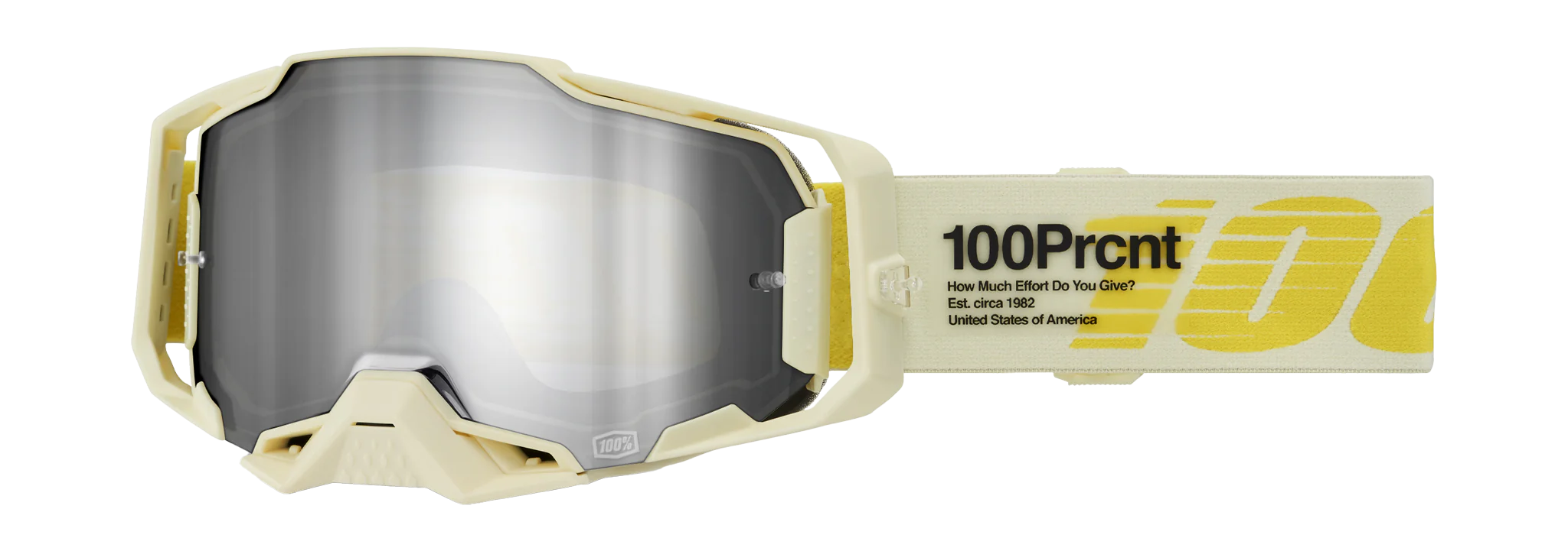 100% Crossbril Armega Barely - Spiegel Zilver Lens