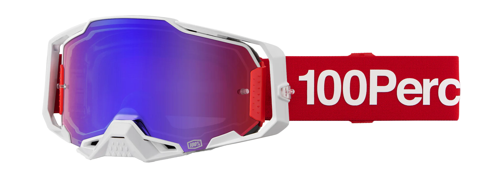 100% Crossbril Armega Corbin - Spiegel Rood / Blauw Lens