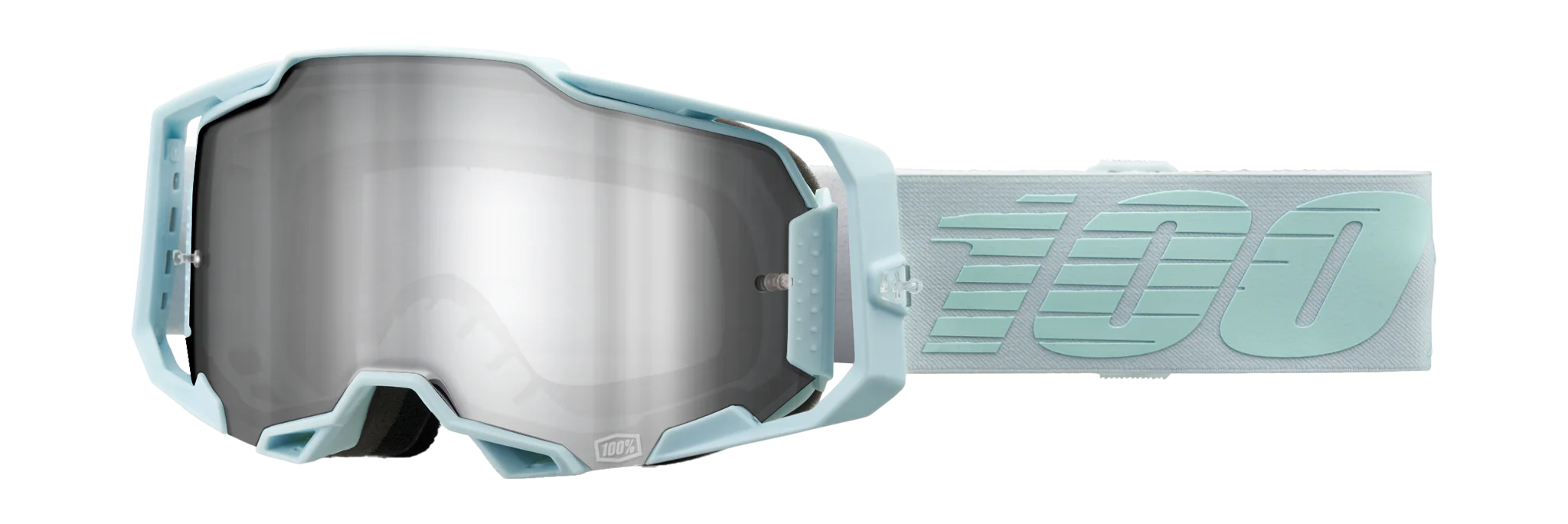 100% Crossbril Armega Fargo - Spiegel Zilver Flash Lens