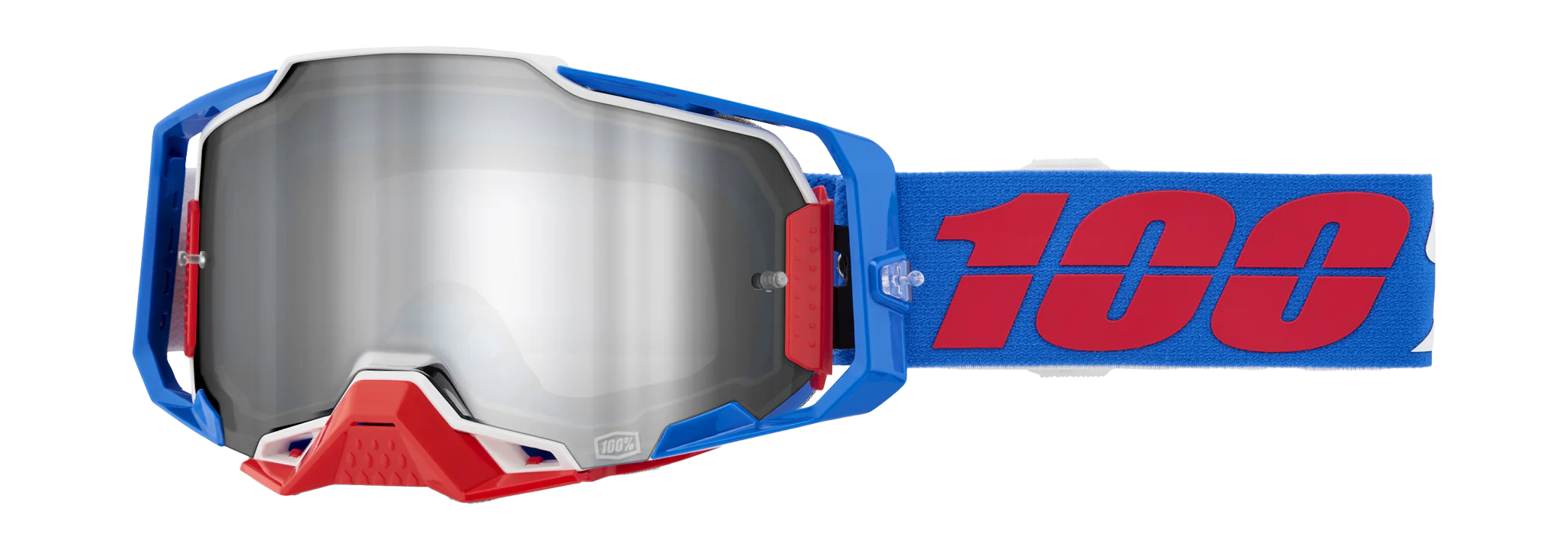 100% Crossbril Armega Ironclad - Spiegel Zilver Lens