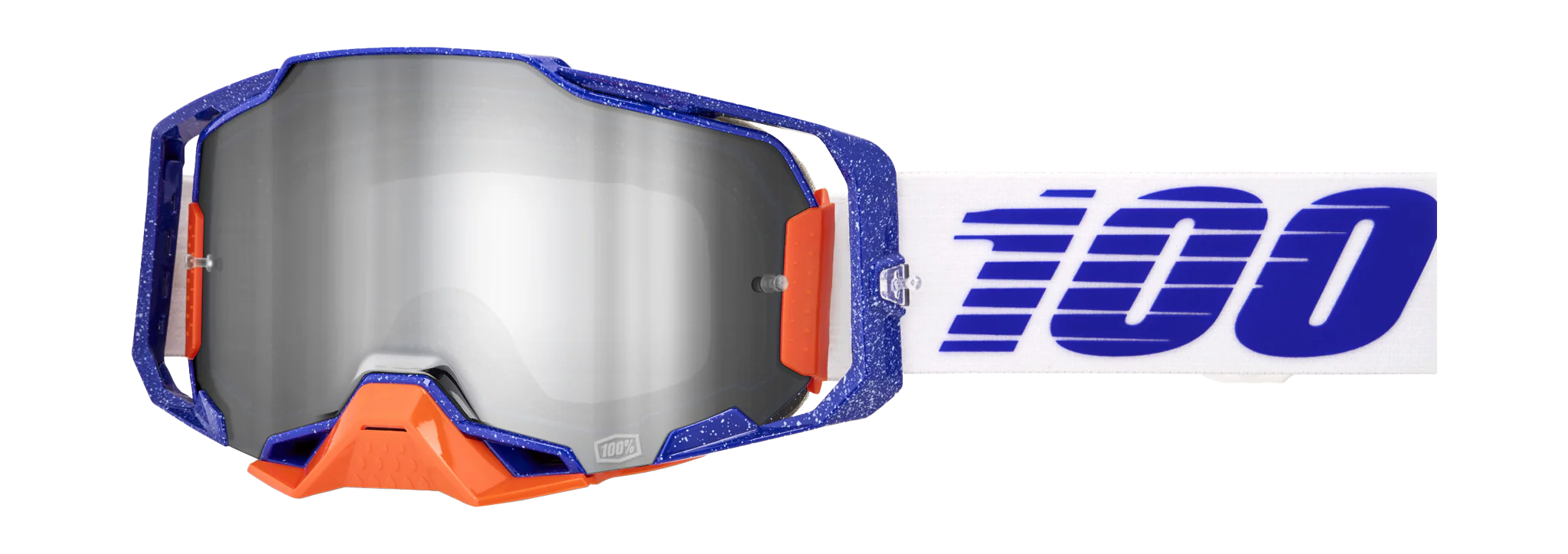 100% Crossbril Armega Lavingaad - Spiegel Zilver Flash Lens