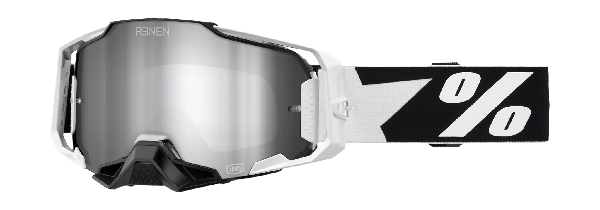 100% Crossbril Armega RENEN Starbleed - Spiegel Zilver Lens