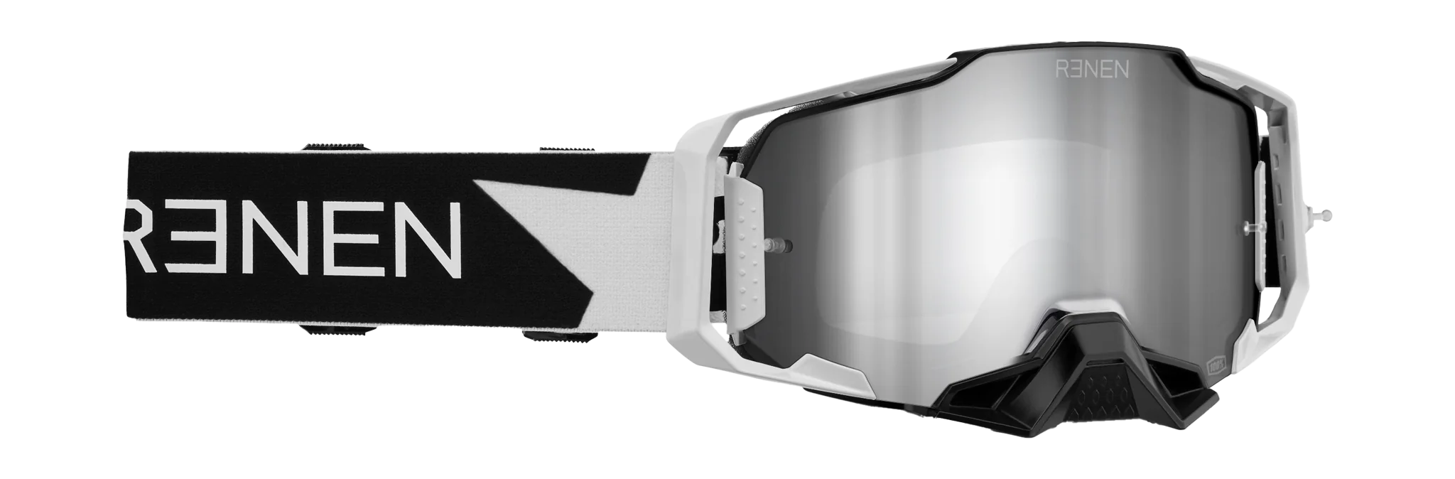 100% Crossbril Armega RENEN Starbleed - Spiegel Zilver Lens