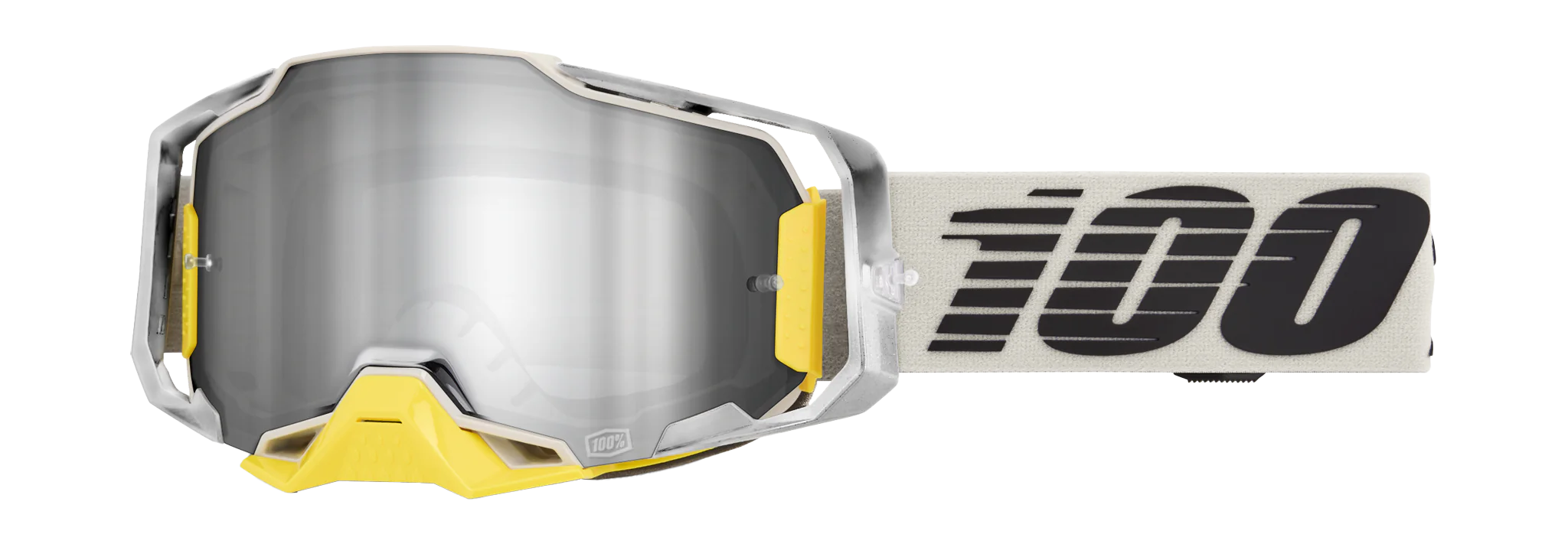 100% Crossbril Armega Viggo - Spiegel Zilver Flash Lens