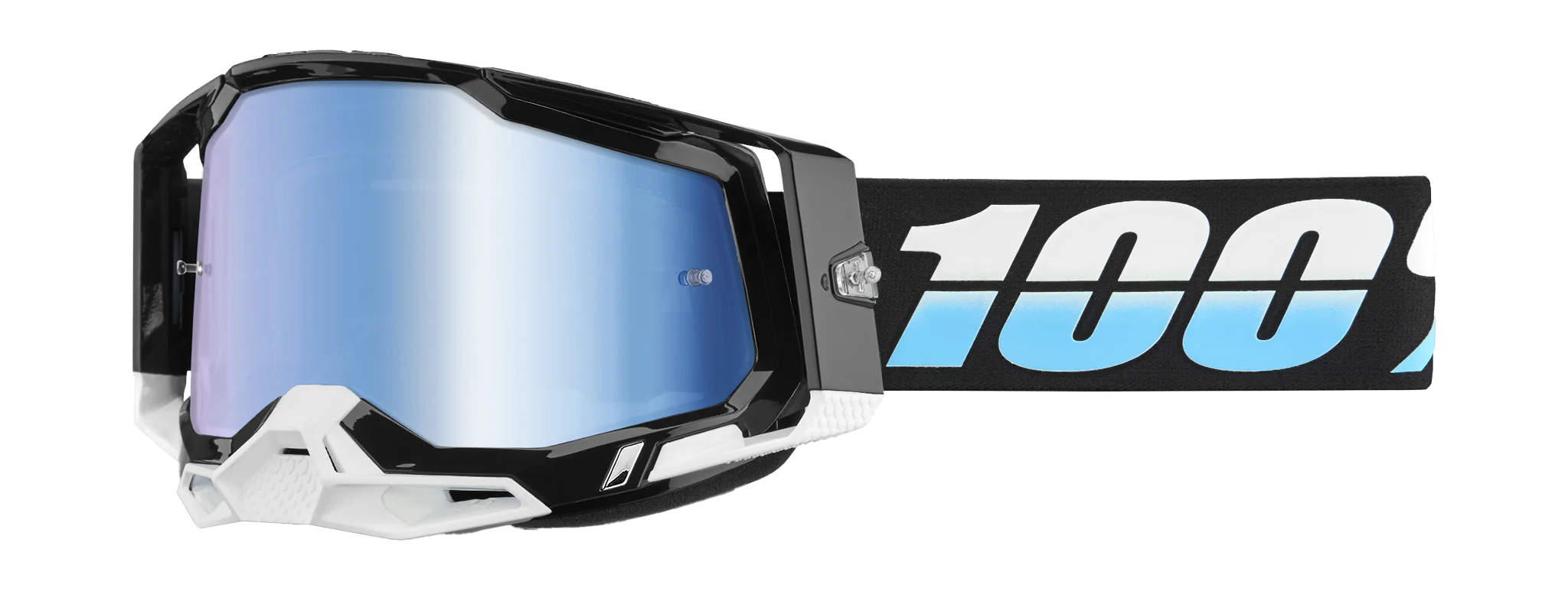 100% Crossbril Racecraft 2 Arkana - Spiegel Blauw Lens