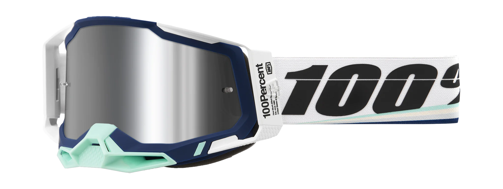 100% Crossbril Racecraft 2 Arsham - Spiegel Zilver Flash Lens