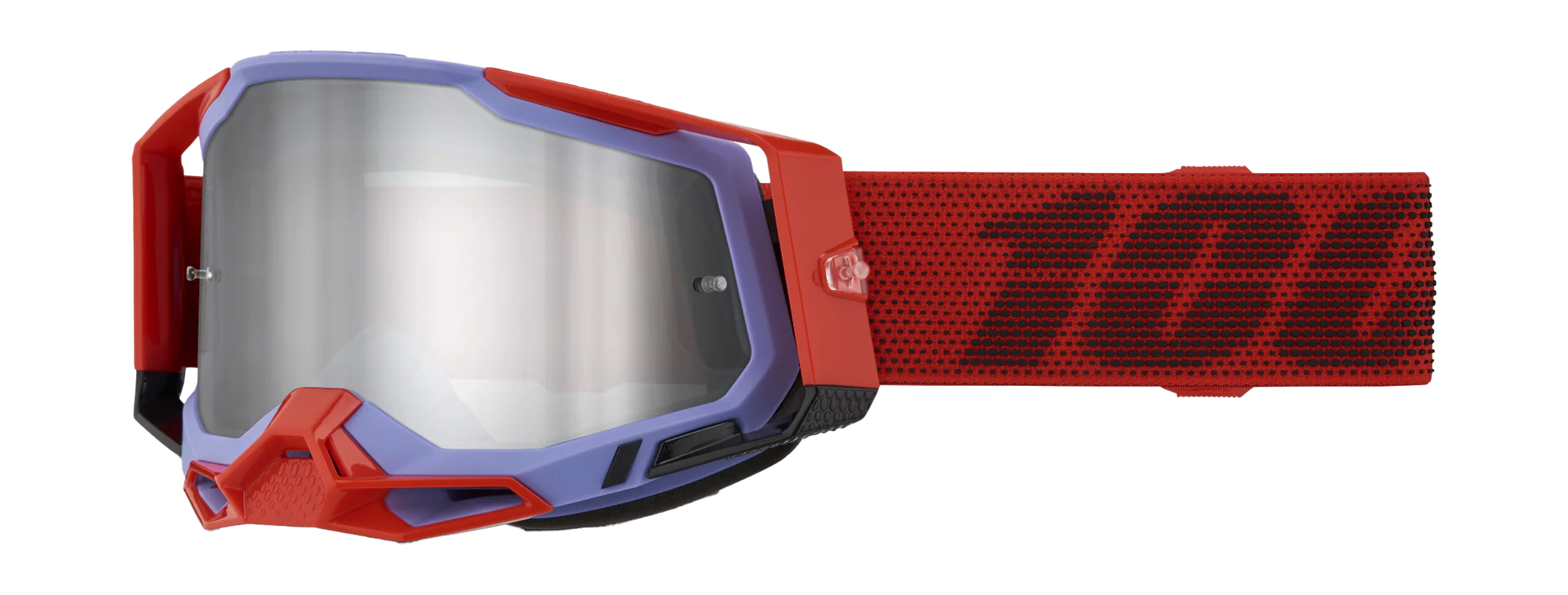 100% Crossbril Racecraft 2 Cleat - Spiegel Zilver Lens
