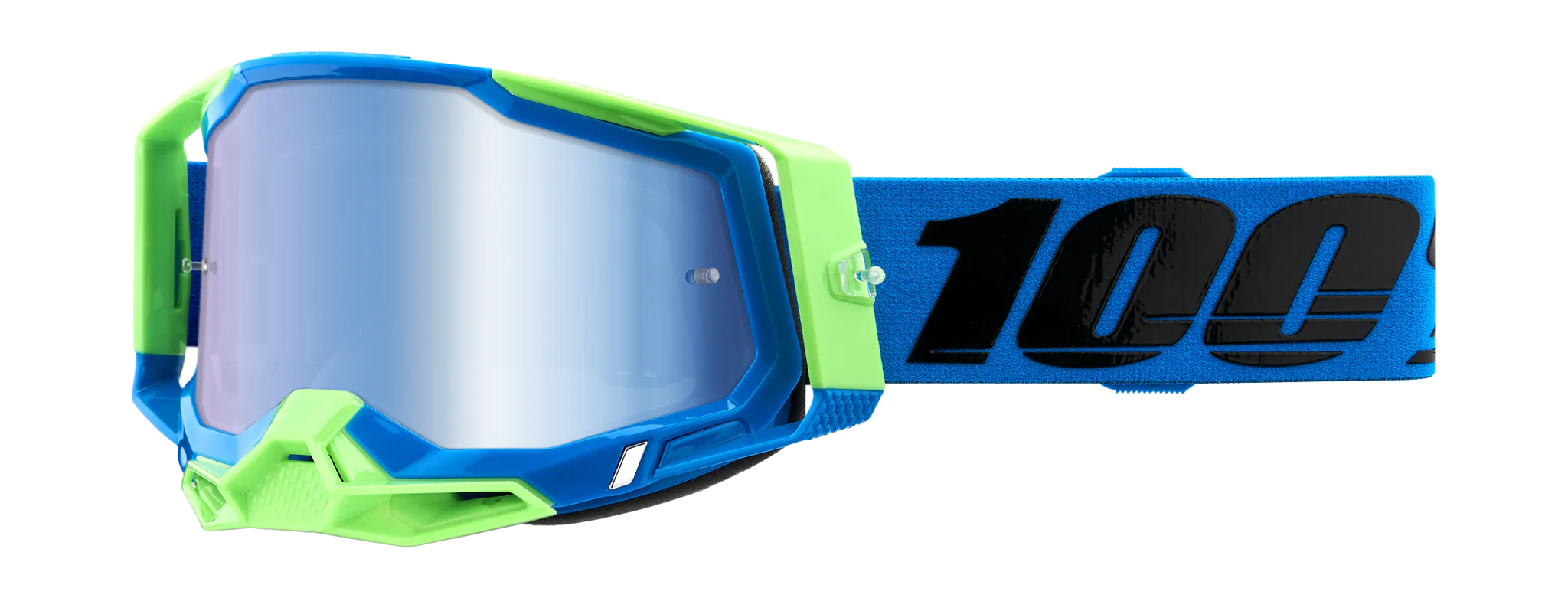 100% Crossbril Racecraft 2 Fremont - Spiegel Blauw Lens