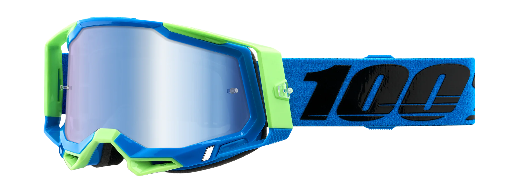 100% Crossbril Racecraft 2 Fremont - Spiegel Blauw Lens