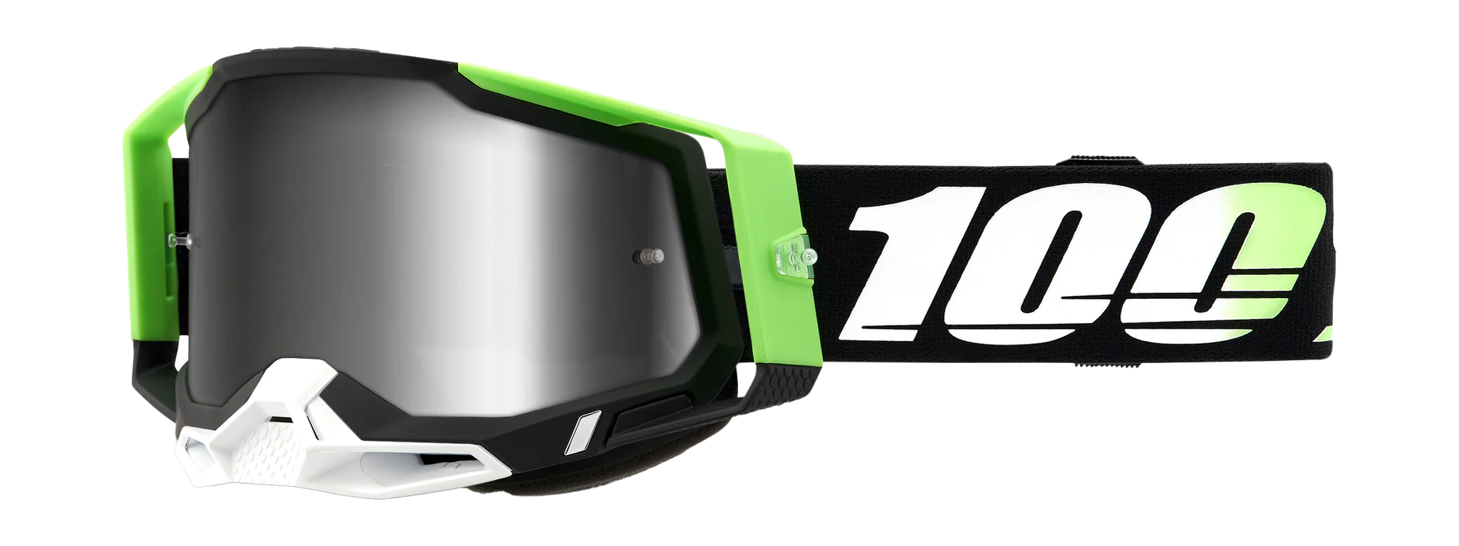 100% Crossbril Racecraft 2 Kalkuta - Spiegel Zilver Lens