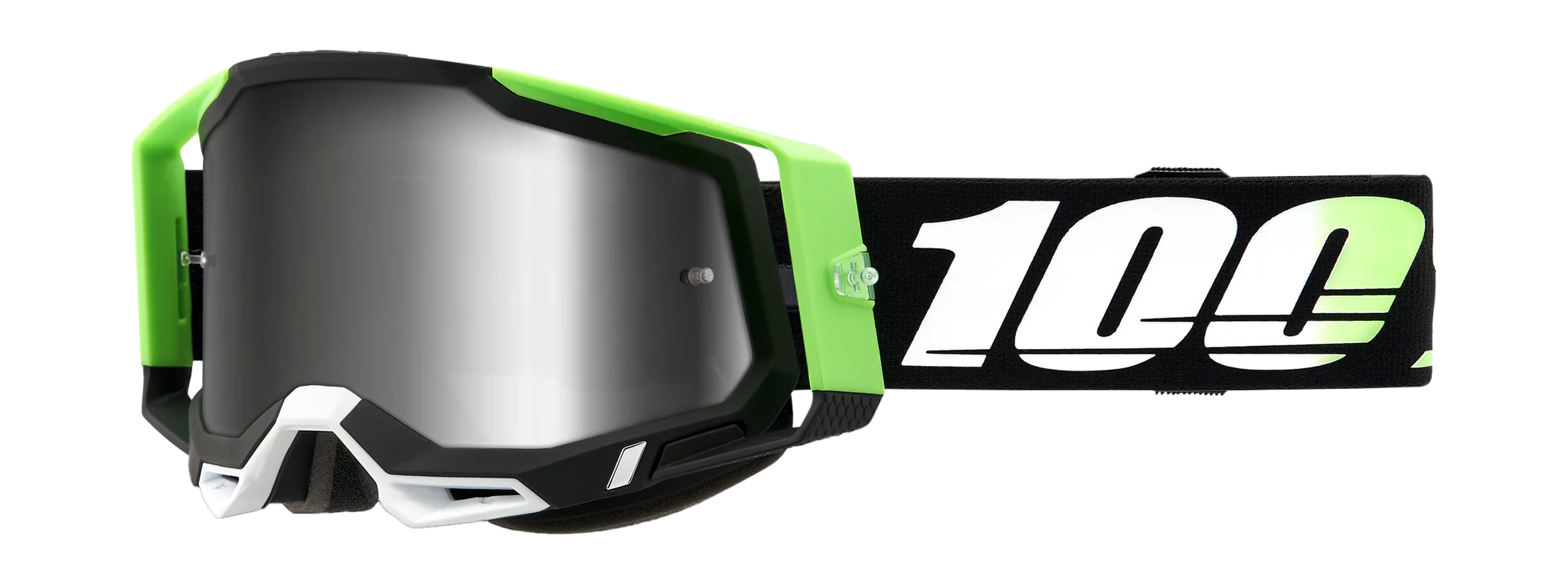 100% Crossbril Racecraft 2 Kalkuta - Spiegel Zilver Lens