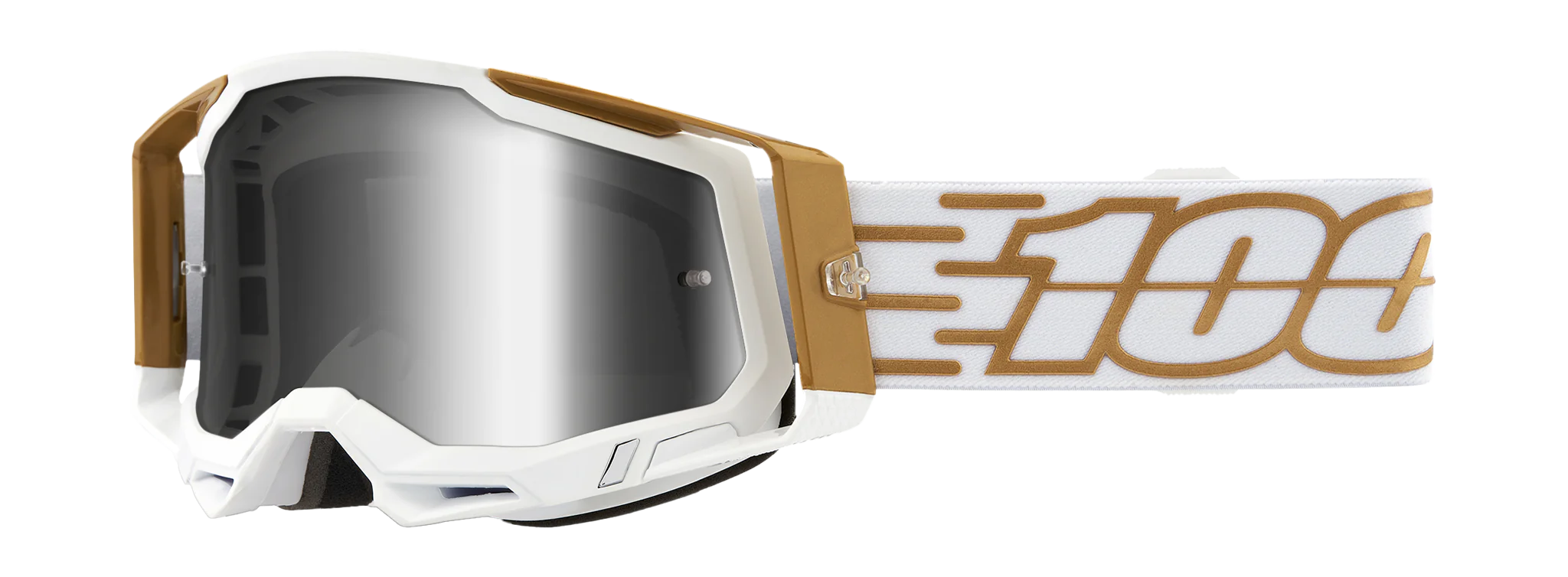 100% Crossbril Racecraft 2 Mayfair - Spiegel Zilver Lens