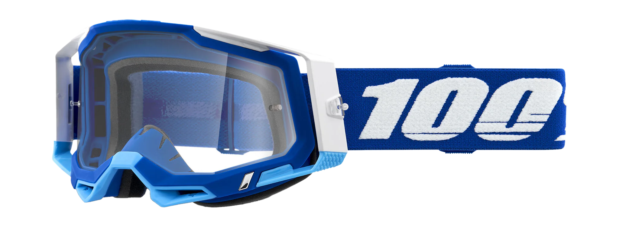 100% Crossbril Racecraft 2 SP22 Blue - Clear Lens