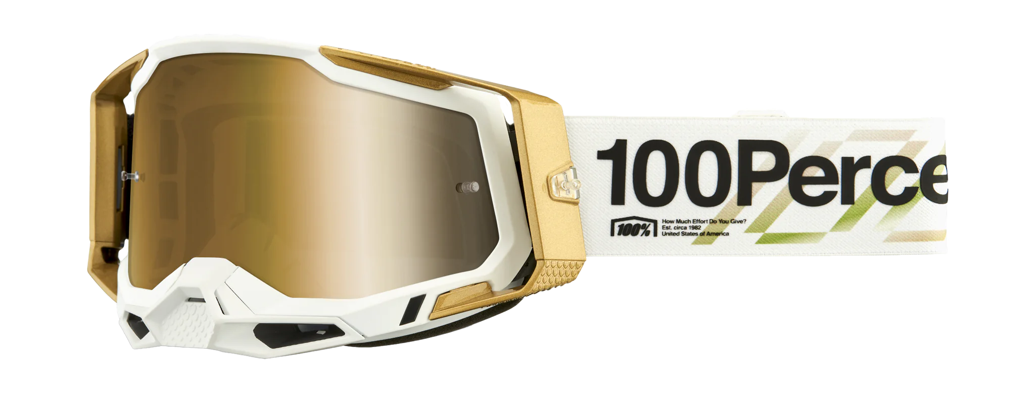 100% Crossbril Racecraft 2 Succession - Spiegel True Goud Lens