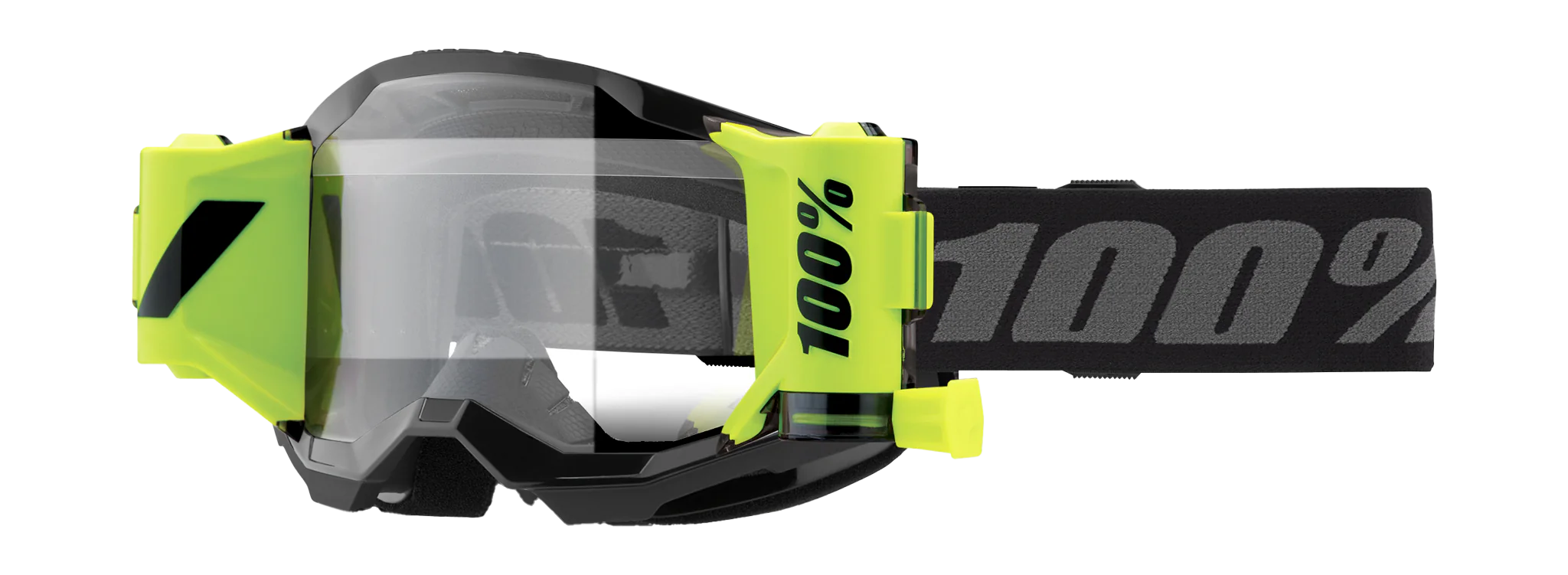 100% Crossbril Roll-Off Strata 2 Forecast Black - Clear Lens