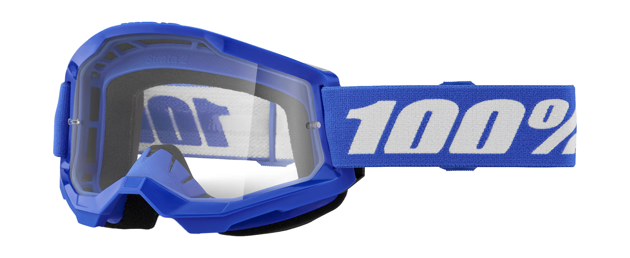 100% Crossbril Strata 2 Blue - Clear Lens