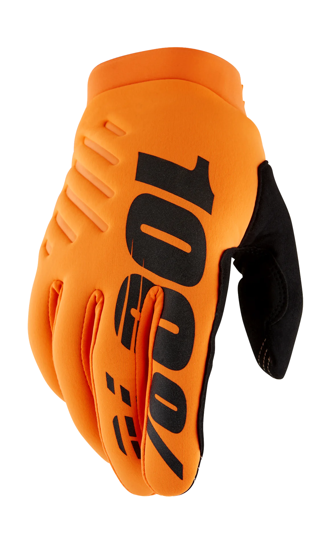 100% Crosshandschoenen Winter Brisker - Fluo Oranje / Zwart