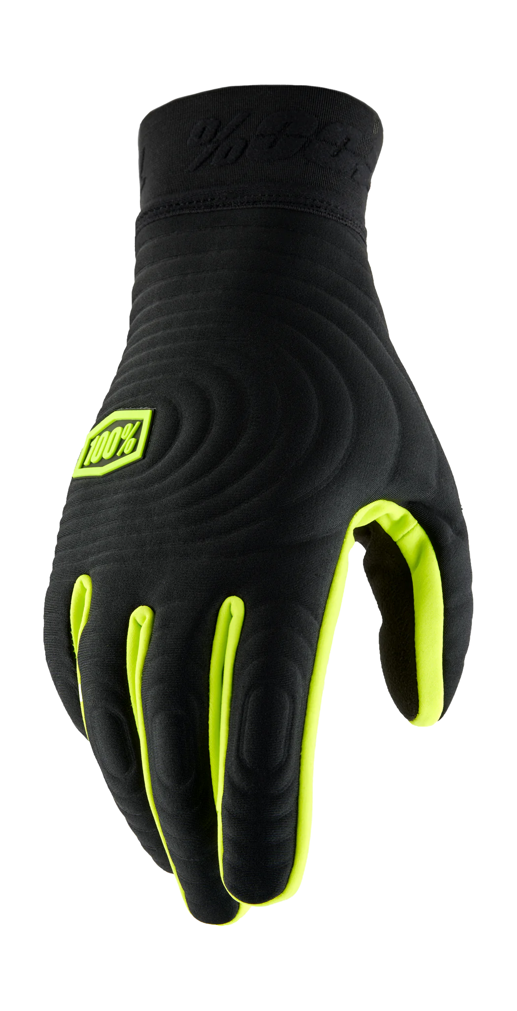 100% Crosshandschoenen Winter Brisker Xtreme - Zwart / Fluo Geel