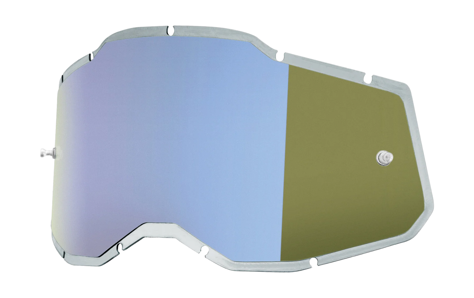 100% Lens RC2/AC2/ST2 - Injected Spiegel Blauw