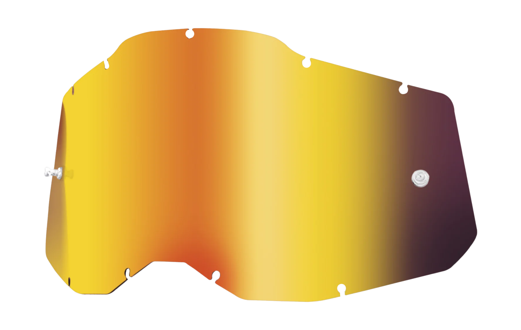 100% Lens RC2/AC2/ST2 - Standaard Spiegel Rood